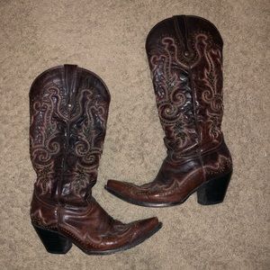 Corral cowboy cowgirl boots leather